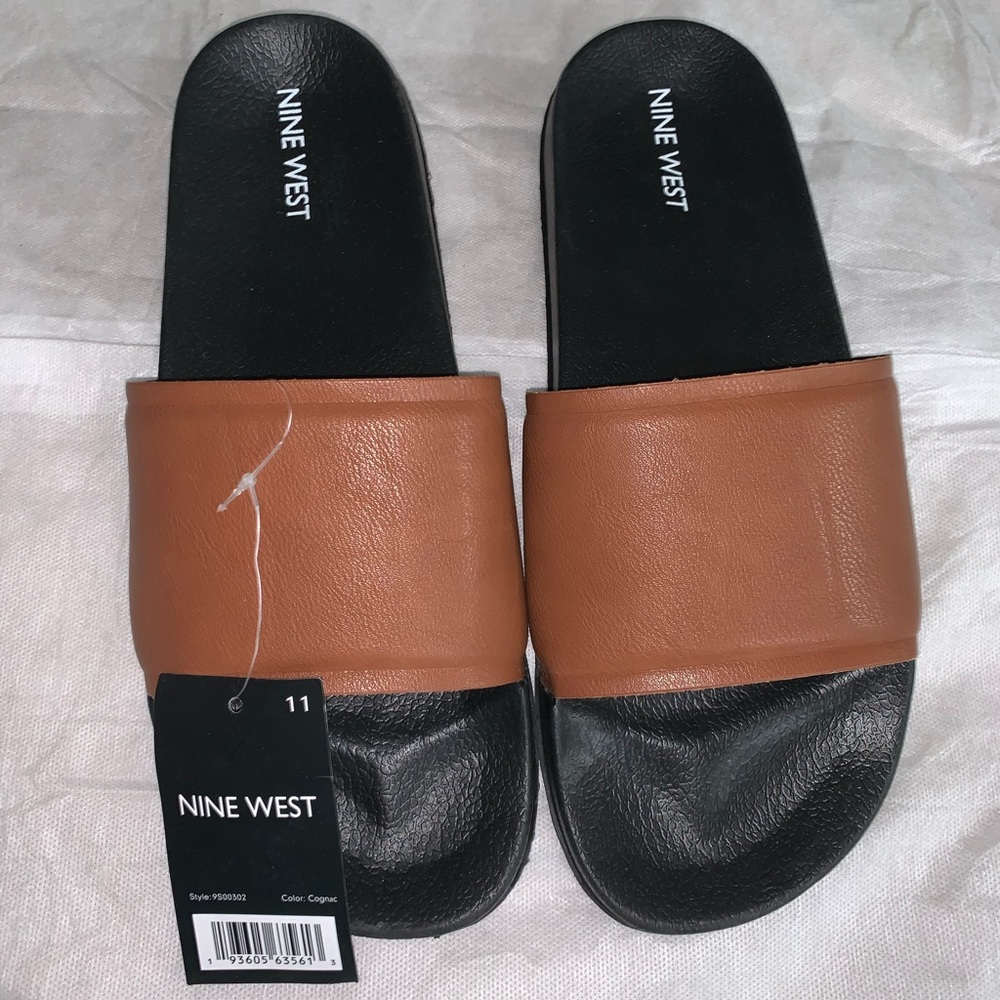 Nine West Tiago Men's Slides - Brown